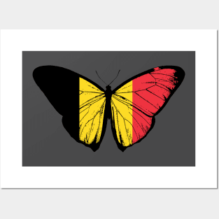 Vintage Belgium Butterfly Moth | Pray For Belgium and Stand with Belgium Posters and Art